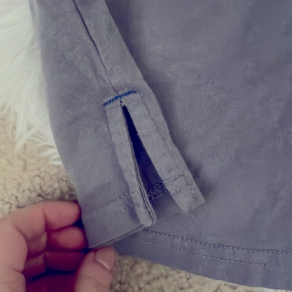 Disney Parks Blue and Gray Plaid Checkered Pocket Mickey Mouse T-Shirt - Picture 4 of 5